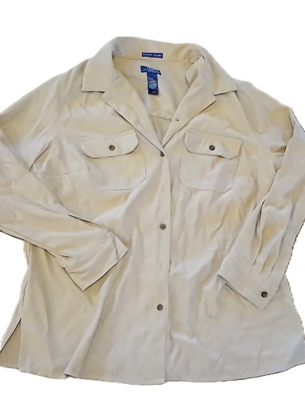 Crazy Horse Tan Long Sleeve Shirt by Liz Claiborne - 1X